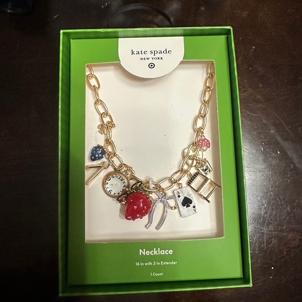 Kate Spade Gold Charm Necklace